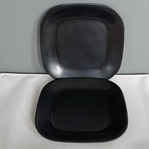 Set of 2 Square Melamine Plates